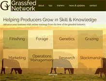 Tablet Screenshot of grassfednetwork.com